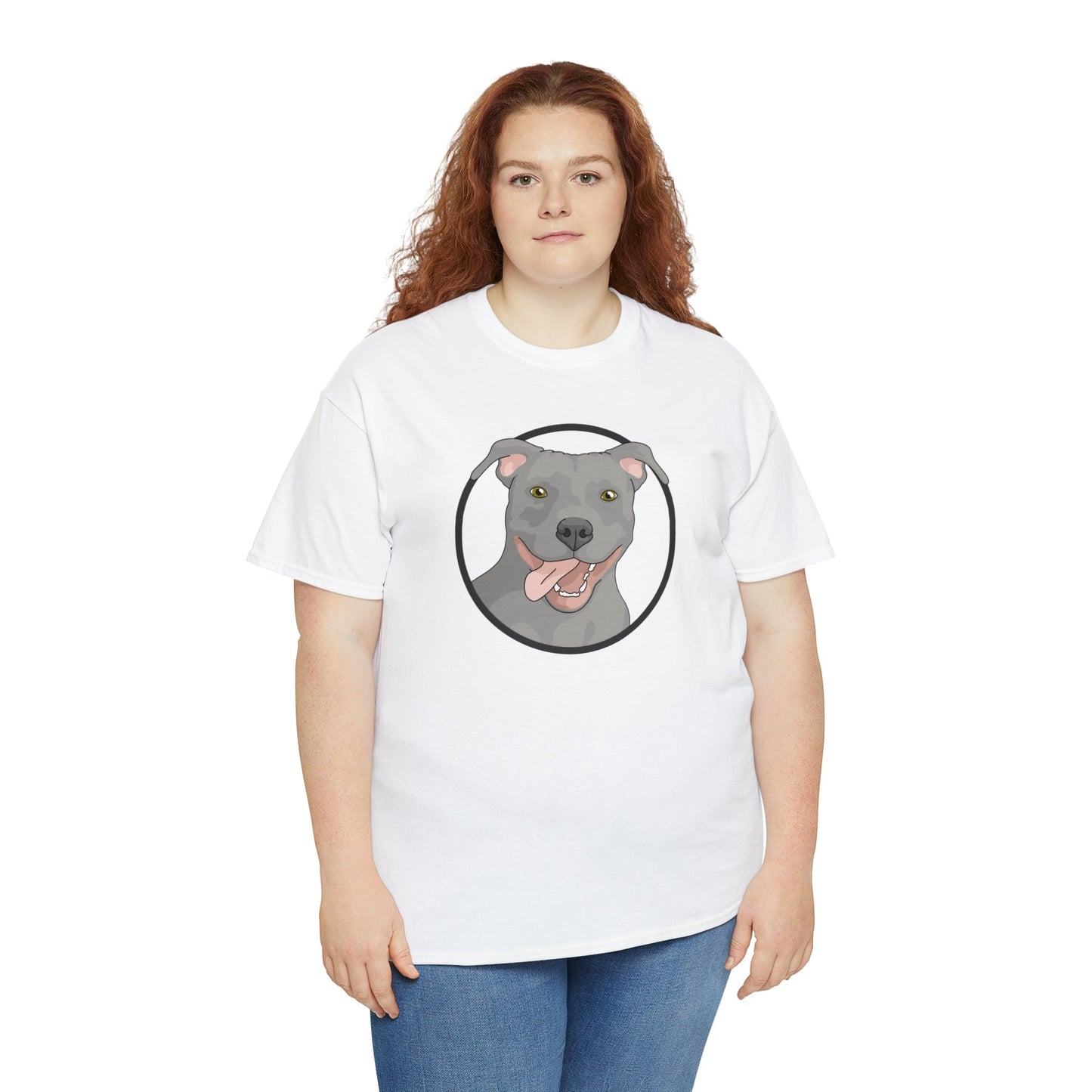 American Pit Bull Terrier Circle | T-shirt - Detezi Designs-23263863797133419464