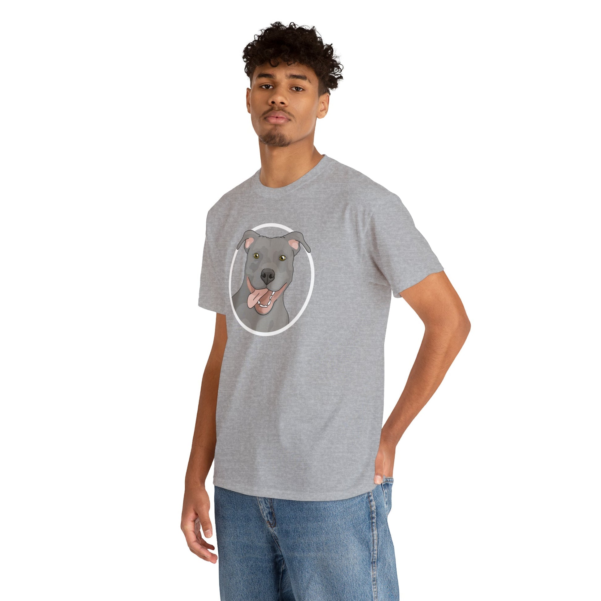 American Pit Bull Terrier Circle | T-shirt - Detezi Designs-23263863797133419464