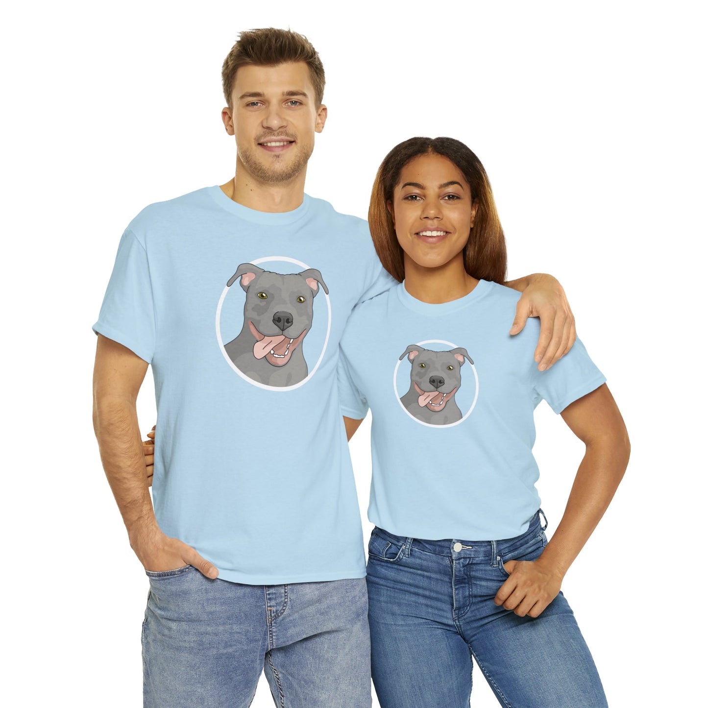 American Pit Bull Terrier Circle | T-shirt - Detezi Designs-23263863797133419464