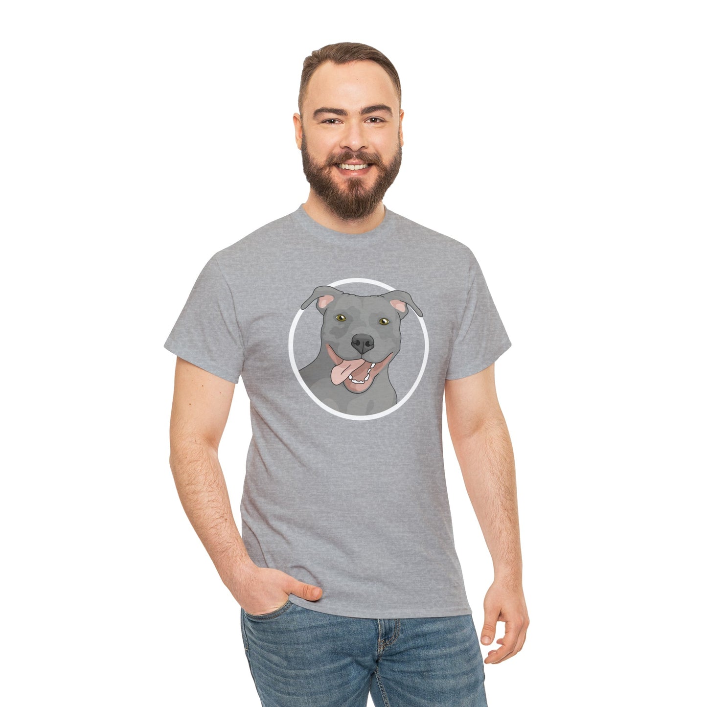 American Pit Bull Terrier Circle | T-shirt - Detezi Designs-23263863797133419464