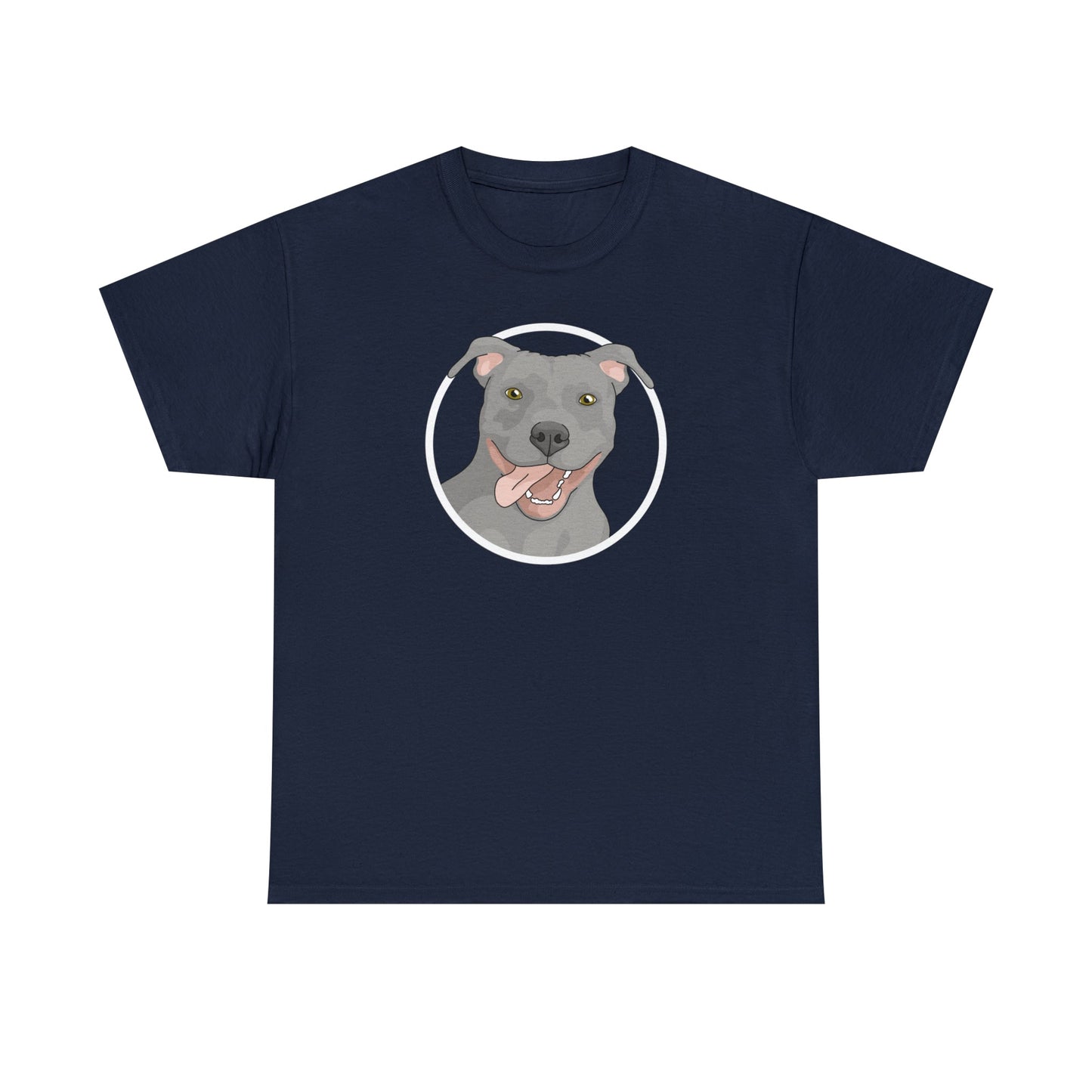 American Pit Bull Terrier Circle | T-shirt - Detezi Designs-27040473245135005037