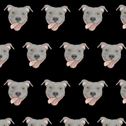 American Pit Bull Terrier Faces | Crop Tee - Detezi Designs-GR001