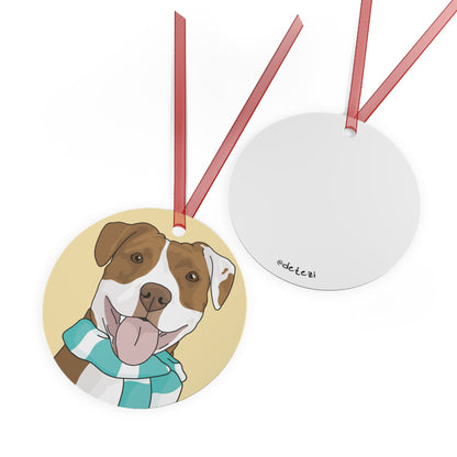 American Staffordshire Terrier | 2023 Holiday Ornament - Detezi Designs-23646087266159614257