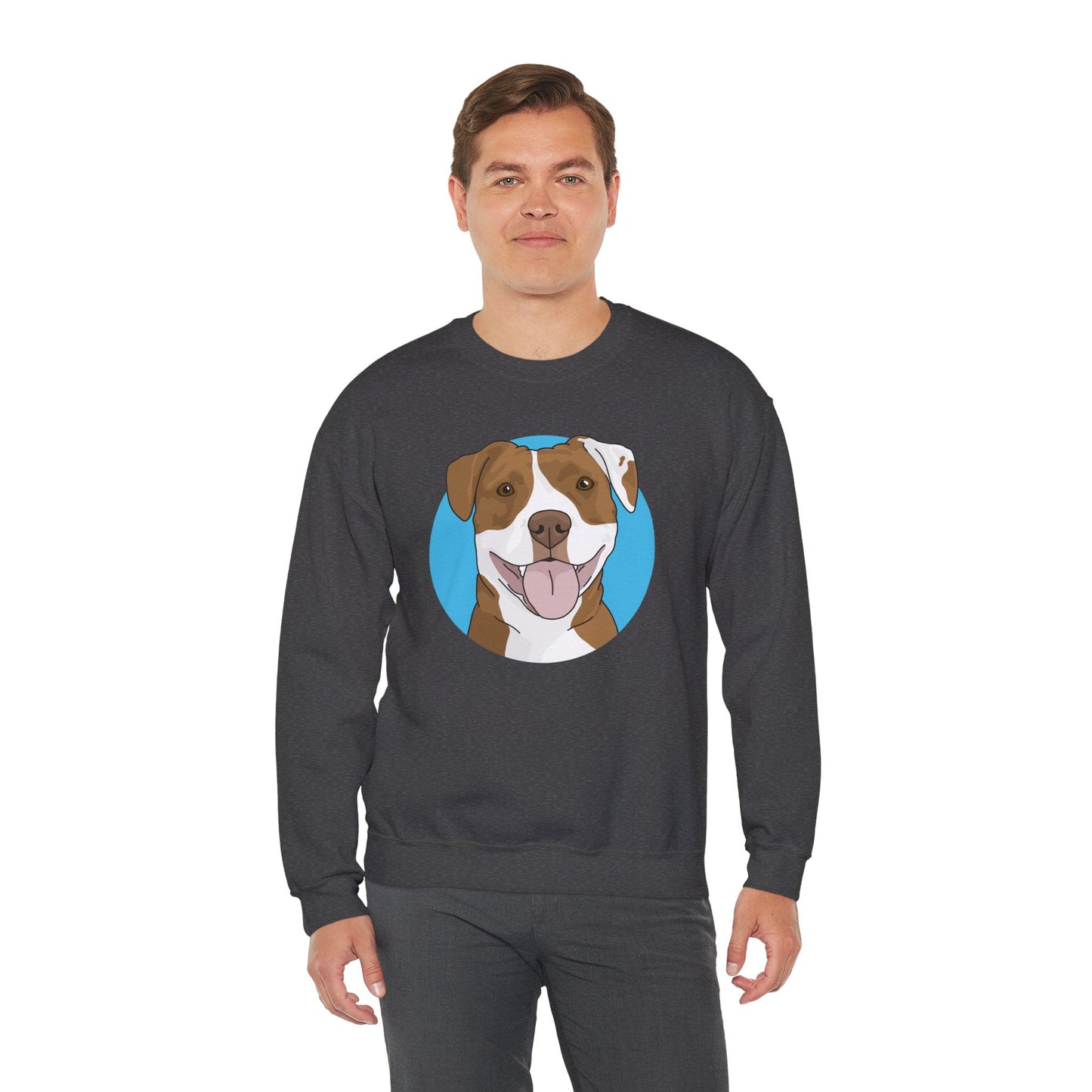 American Staffordshire Terrier | Crewneck Sweatshirt - Detezi Designs-30060121842648857561