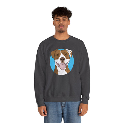 American Staffordshire Terrier | Crewneck Sweatshirt - Detezi Designs-30060121842648857561