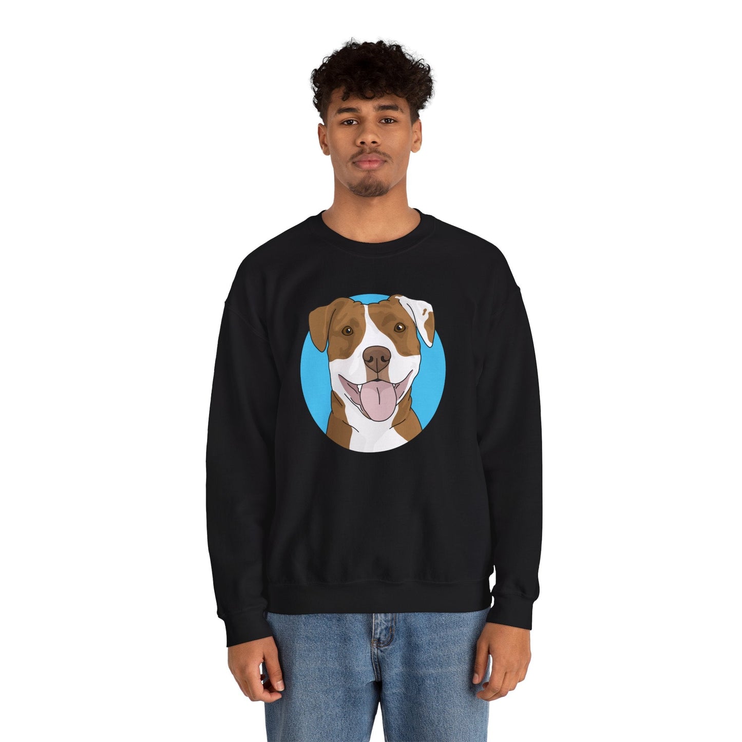 American Staffordshire Terrier | Crewneck Sweatshirt - Detezi Designs-30060121842648857561