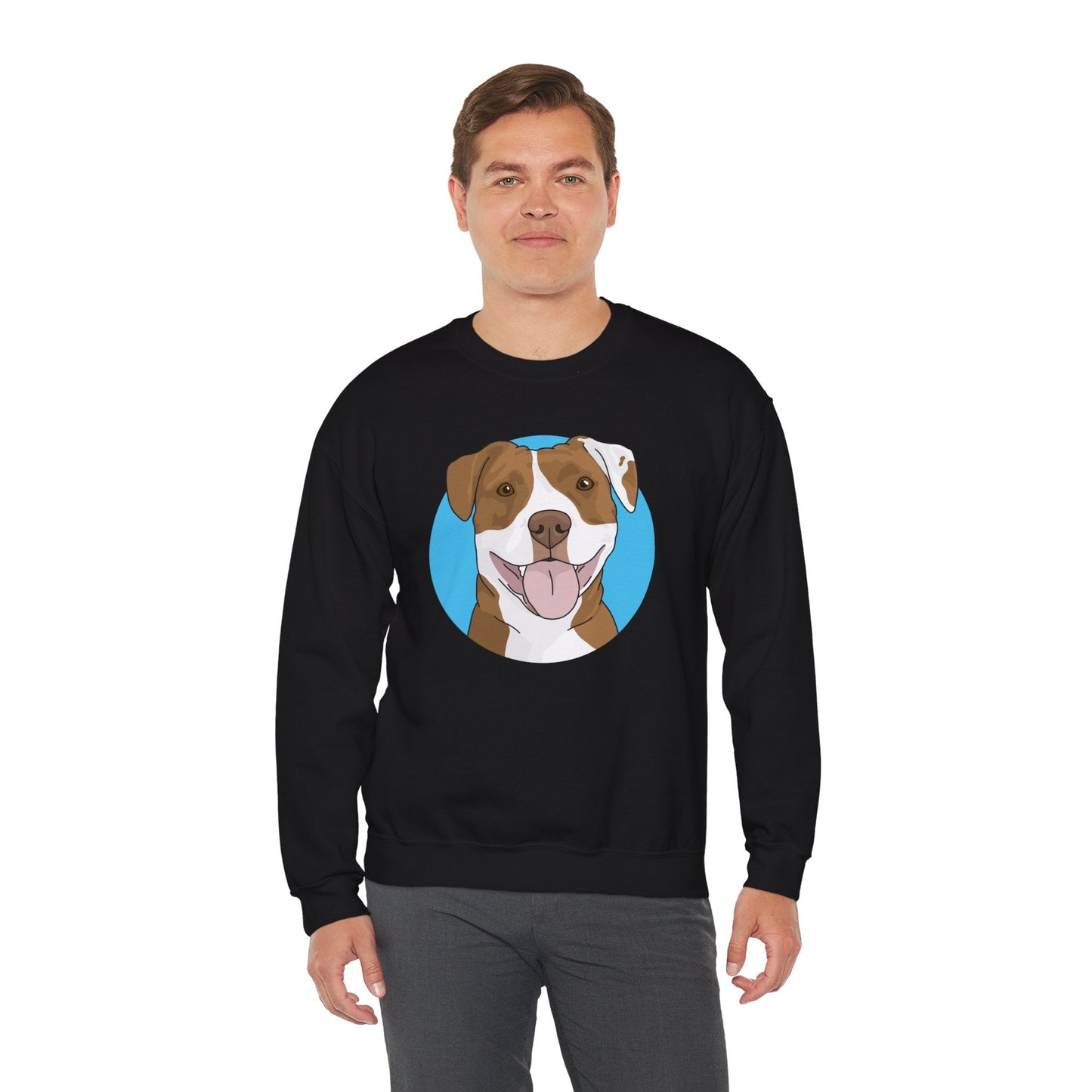 American Staffordshire Terrier | Crewneck Sweatshirt - Detezi Designs-30060121842648857561