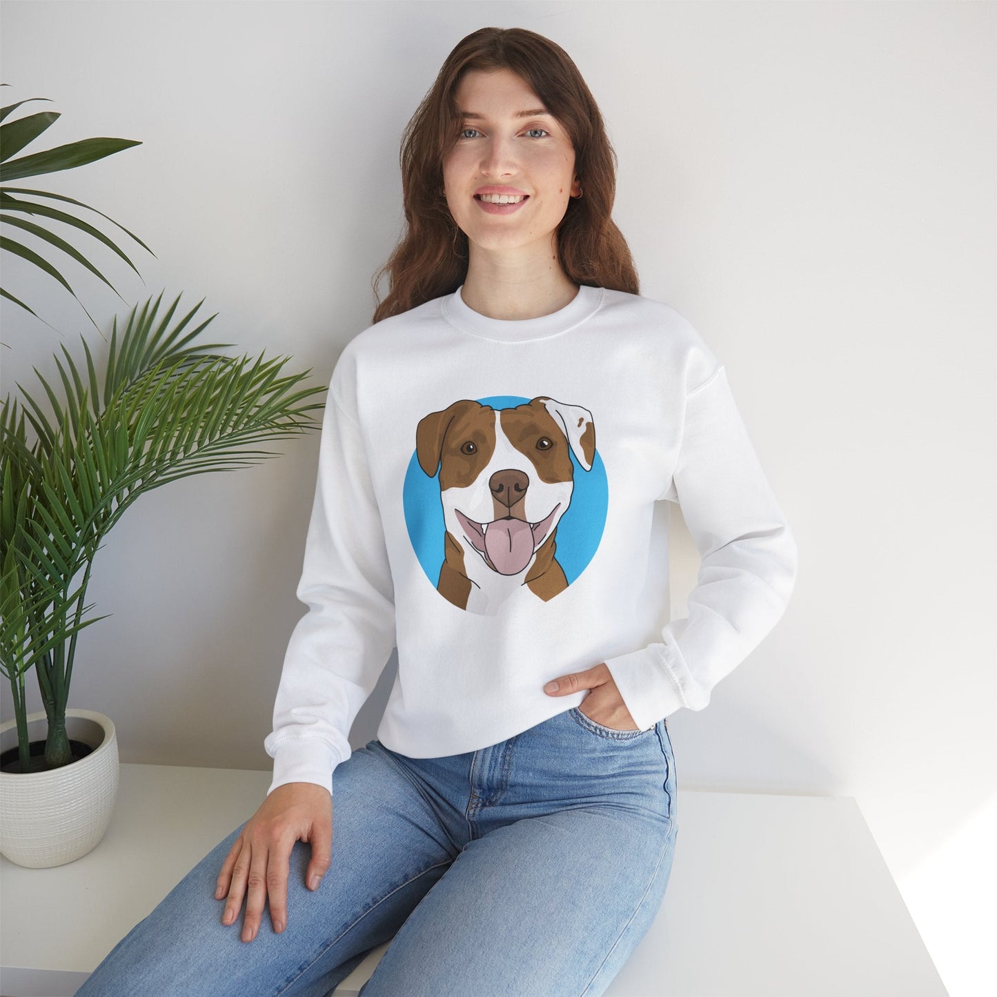 American Staffordshire Terrier | Crewneck Sweatshirt - Detezi Designs-30060121842648857561