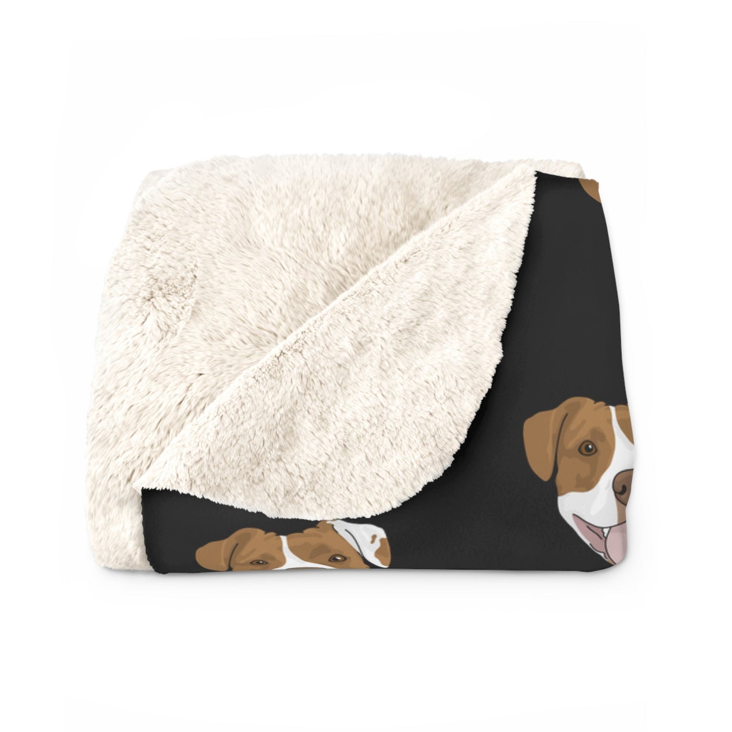 American Staffordshire Terrier Faces | Sherpa Fleece Blanket - Detezi Designs-57080598186402075589