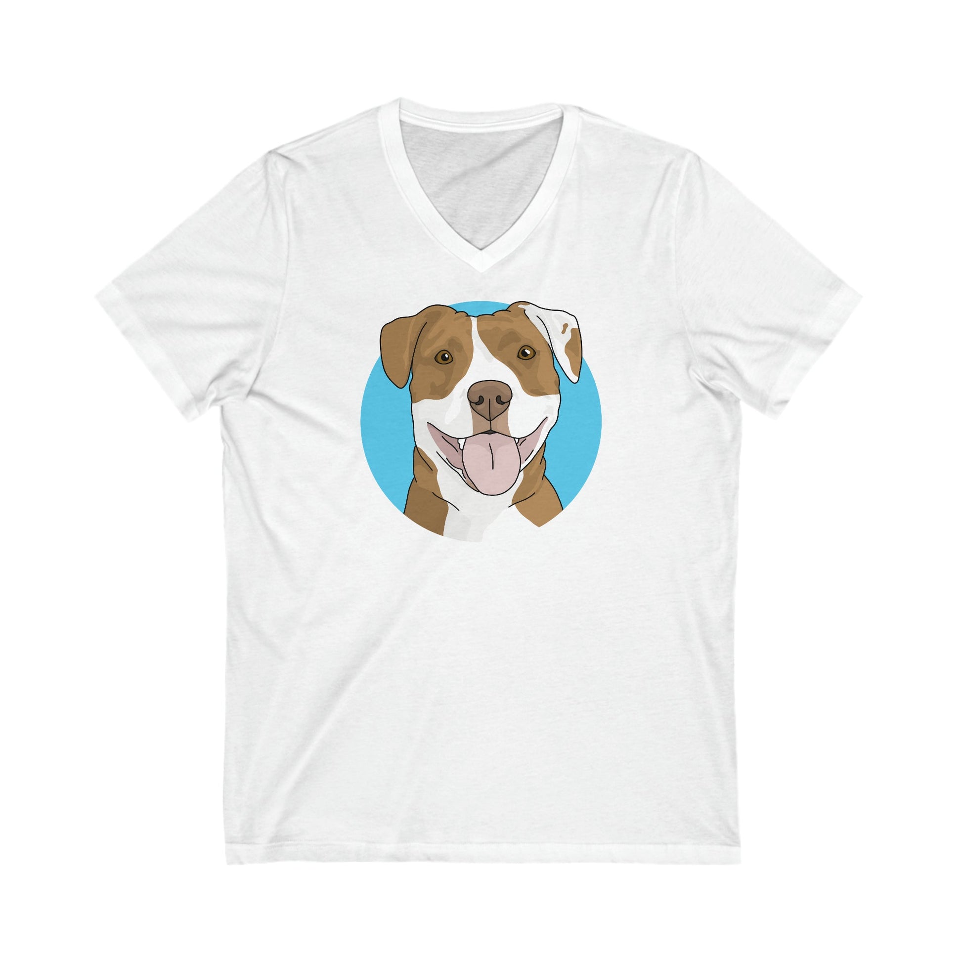 American Staffordshire Terrier | Unisex V-Neck Tee - Detezi Designs-12876106434886899376