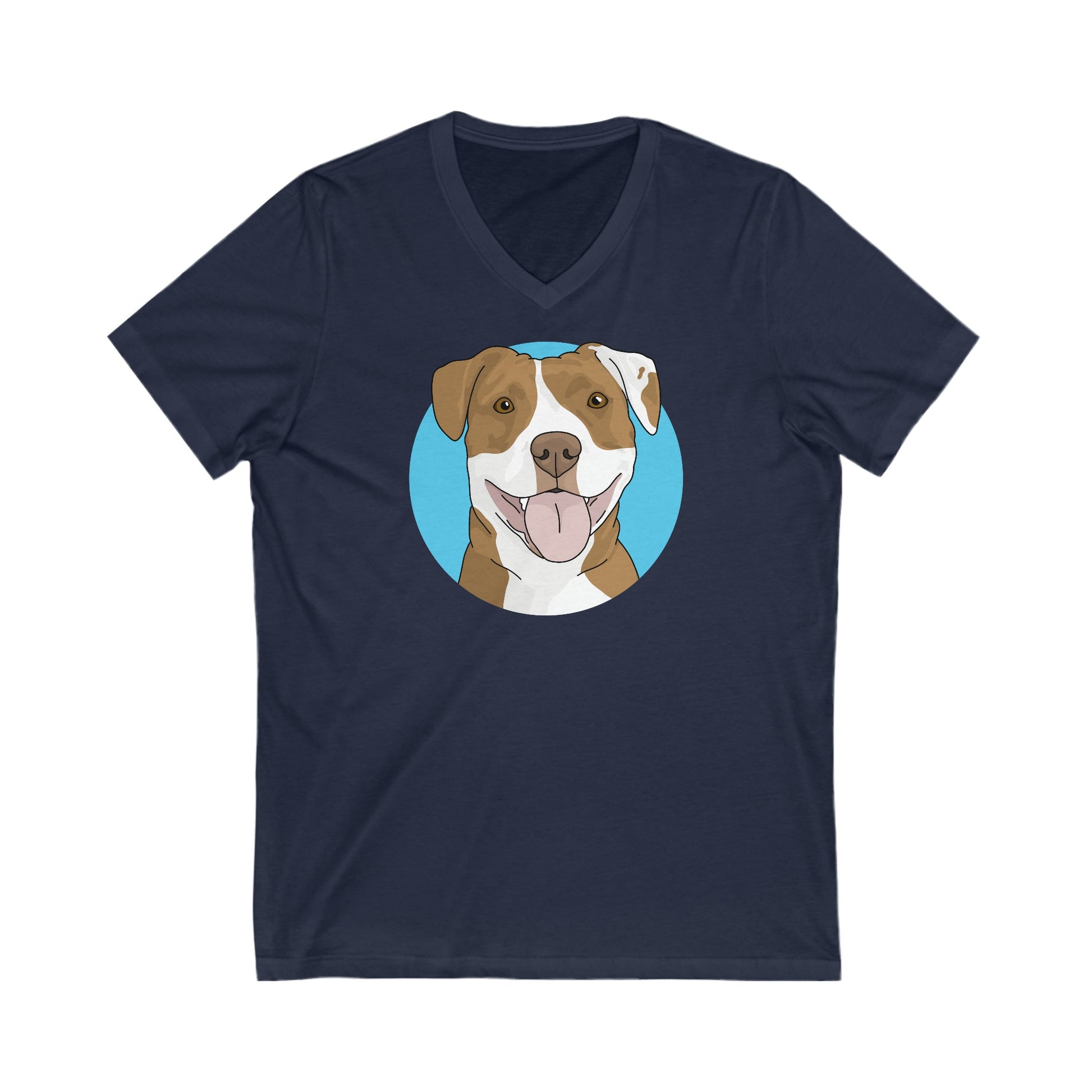 American Staffordshire Terrier | Unisex V-Neck Tee - Detezi Designs-25418550920408497284