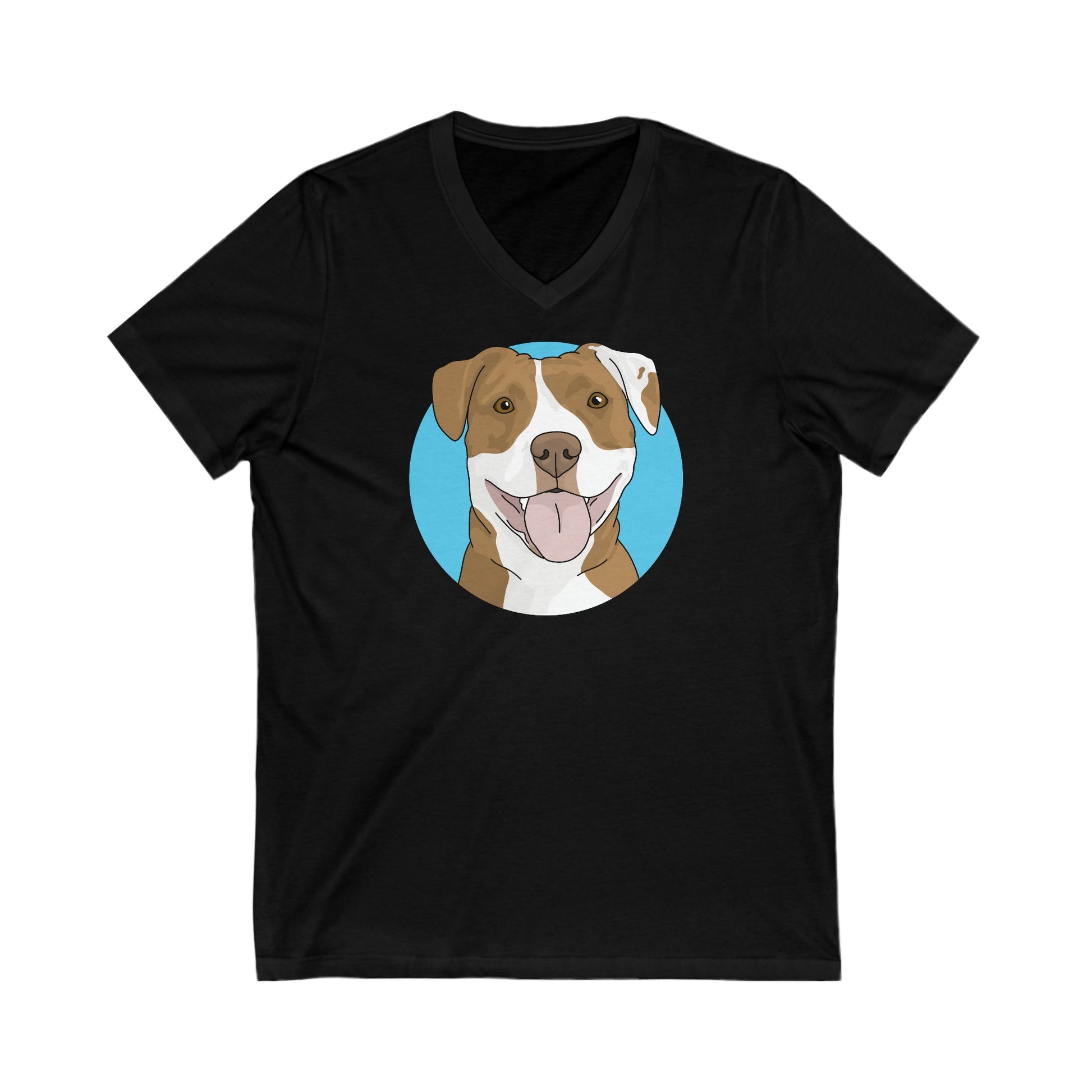 American Staffordshire Terrier | Unisex V-Neck Tee - Detezi Designs-29551615421024603863