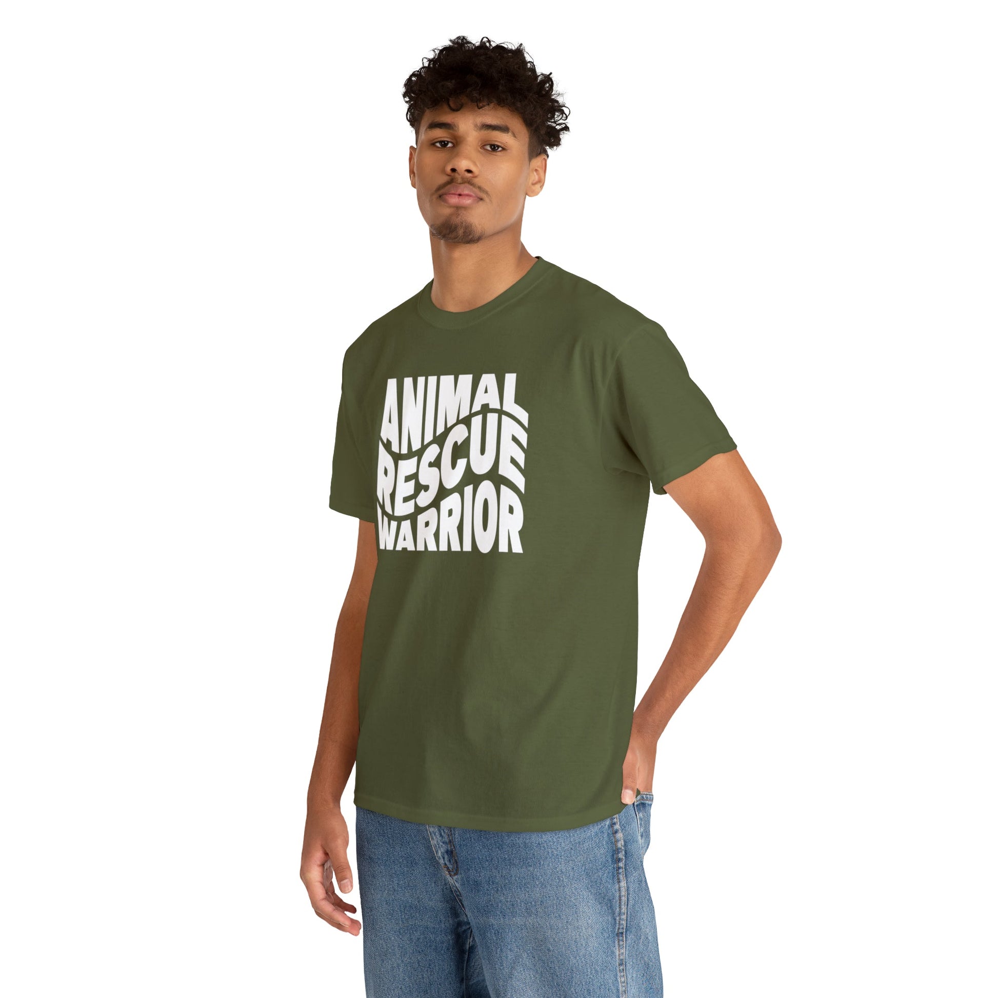 Animal Rescue Warrior | Text Tees - Detezi Designs-12346336758636965773