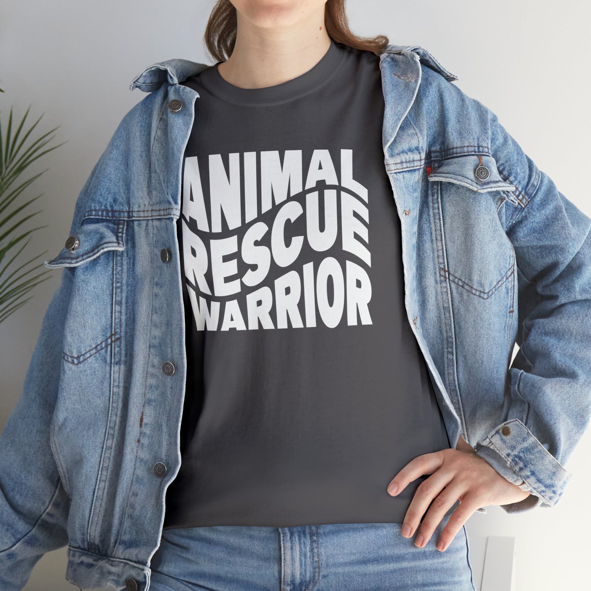 Animal Rescue Warrior | Text Tees - Detezi Designs-12346336758636965773