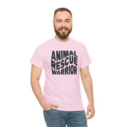 Animal Rescue Warrior | Text Tees - Detezi Designs-12346336758636965773