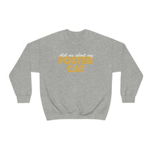 Load image into Gallery viewer, Ask Me About My Foster Cat | Crewneck Sweatshirt - Detezi Designs-28727246584568603142
