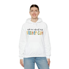 Load image into Gallery viewer, Ask Me About My Foster Cat - Retro Colors | Hooded Sweatshirt - Detezi Designs-33616992309377045882
