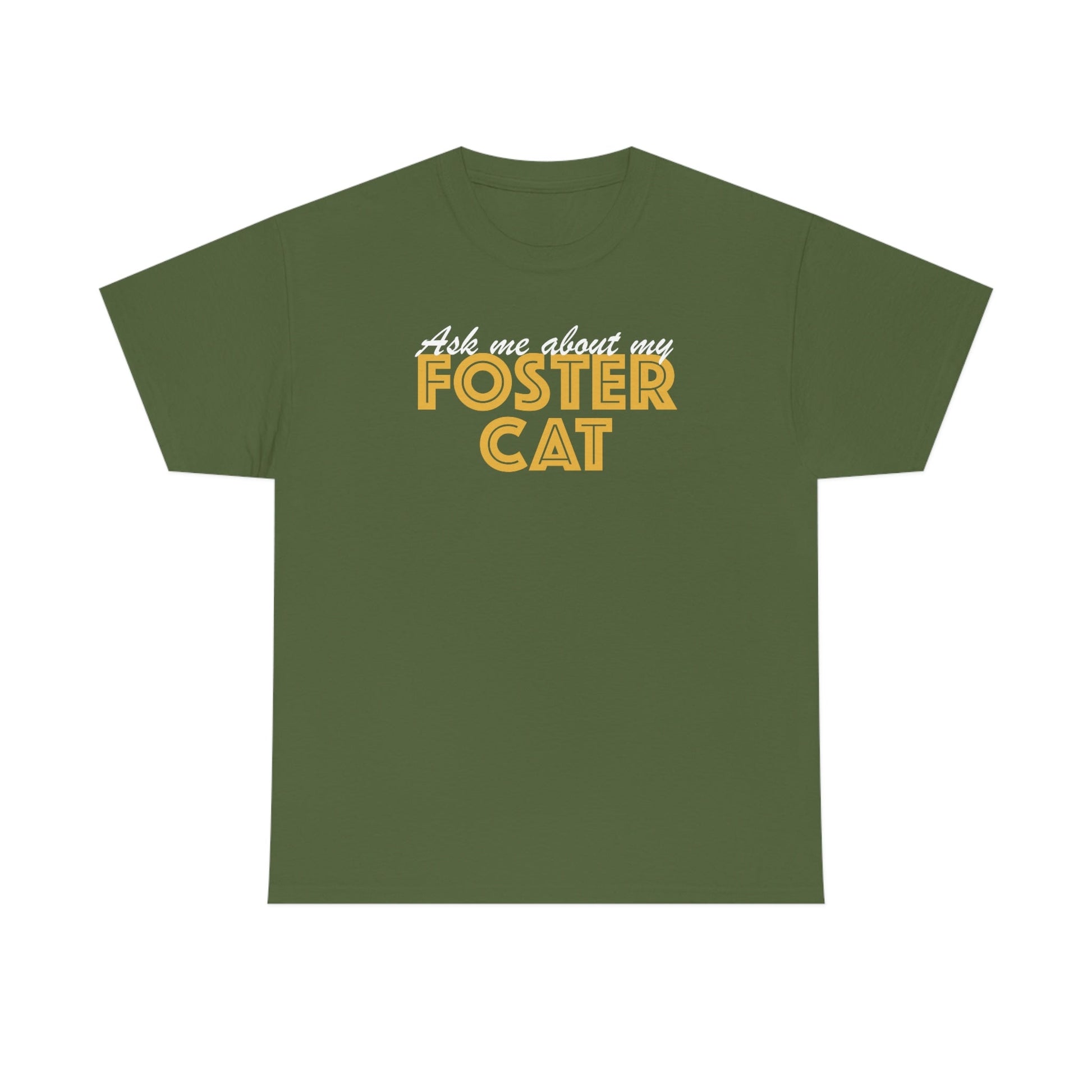 Ask Me About My Foster Cat | Text Tees - Detezi Designs-18415969973562179027