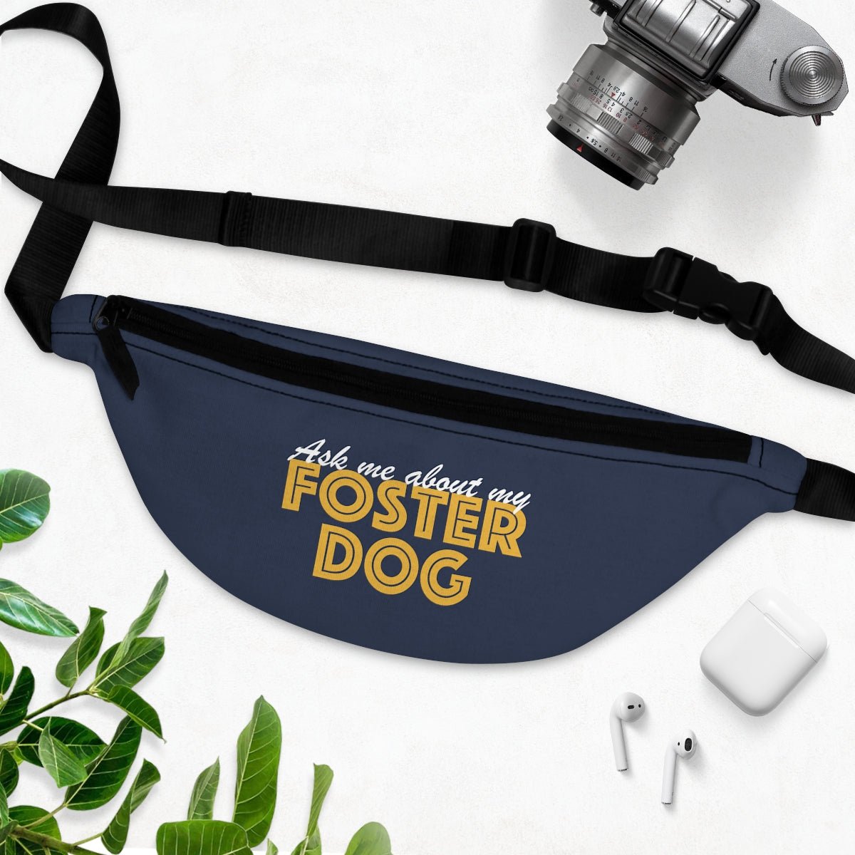 Ask Me About My Foster Dog | Fanny Pack - Detezi Designs-32541588694113549131
