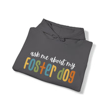 Load image into Gallery viewer, Ask Me About My Foster Dog - Retro Colors | Hooded Sweatshirt - Detezi Designs-20166419322377612929

