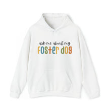 Load image into Gallery viewer, Ask Me About My Foster Dog - Retro Colors | Hooded Sweatshirt - Detezi Designs-20272714507785945050

