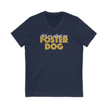 Load image into Gallery viewer, Ask Me About My Foster Dog | Unisex V-Neck Tee - Detezi Designs-95286792461470367233
