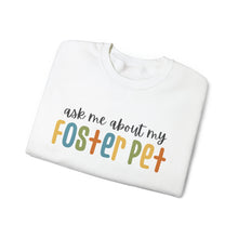 Load image into Gallery viewer, Ask Me About My Foster Pet - Retro Colors | Crewneck Sweatshirt - Detezi Designs-36600871352120149933
