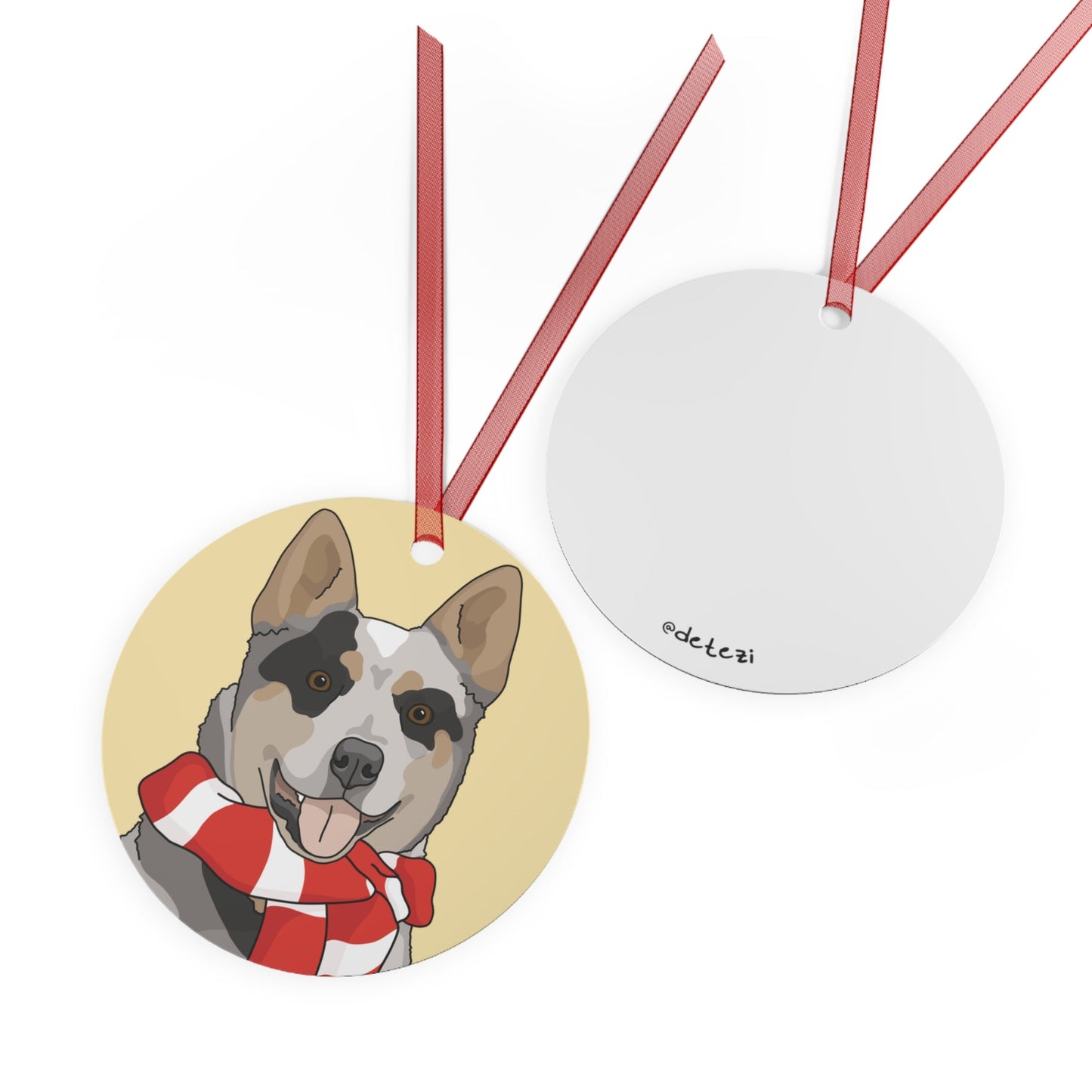 Australian Cattle Dog | 2023 Holiday Ornament - Detezi Designs-12325143030827811193