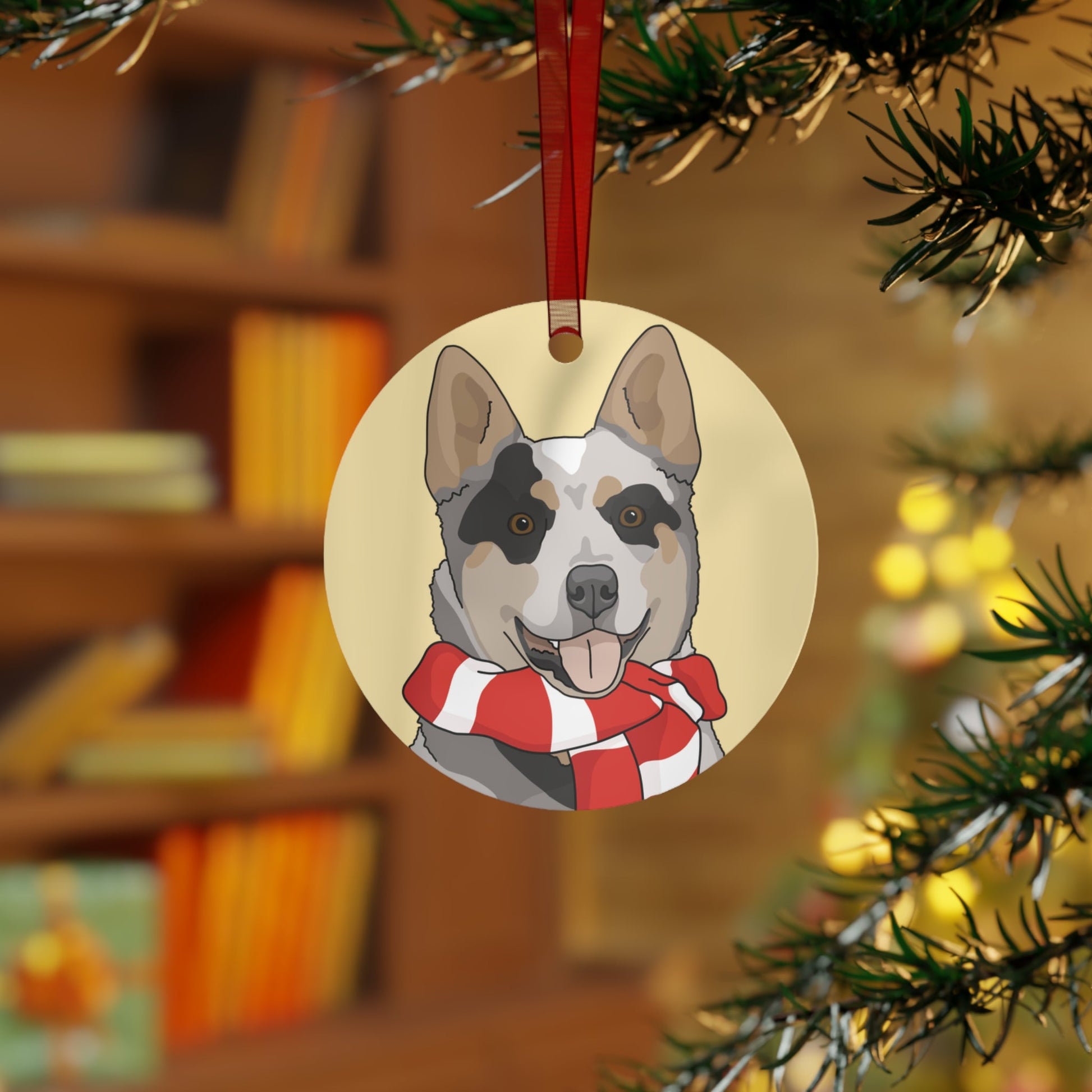 Australian Cattle Dog | 2023 Holiday Ornament - Detezi Designs-12325143030827811193