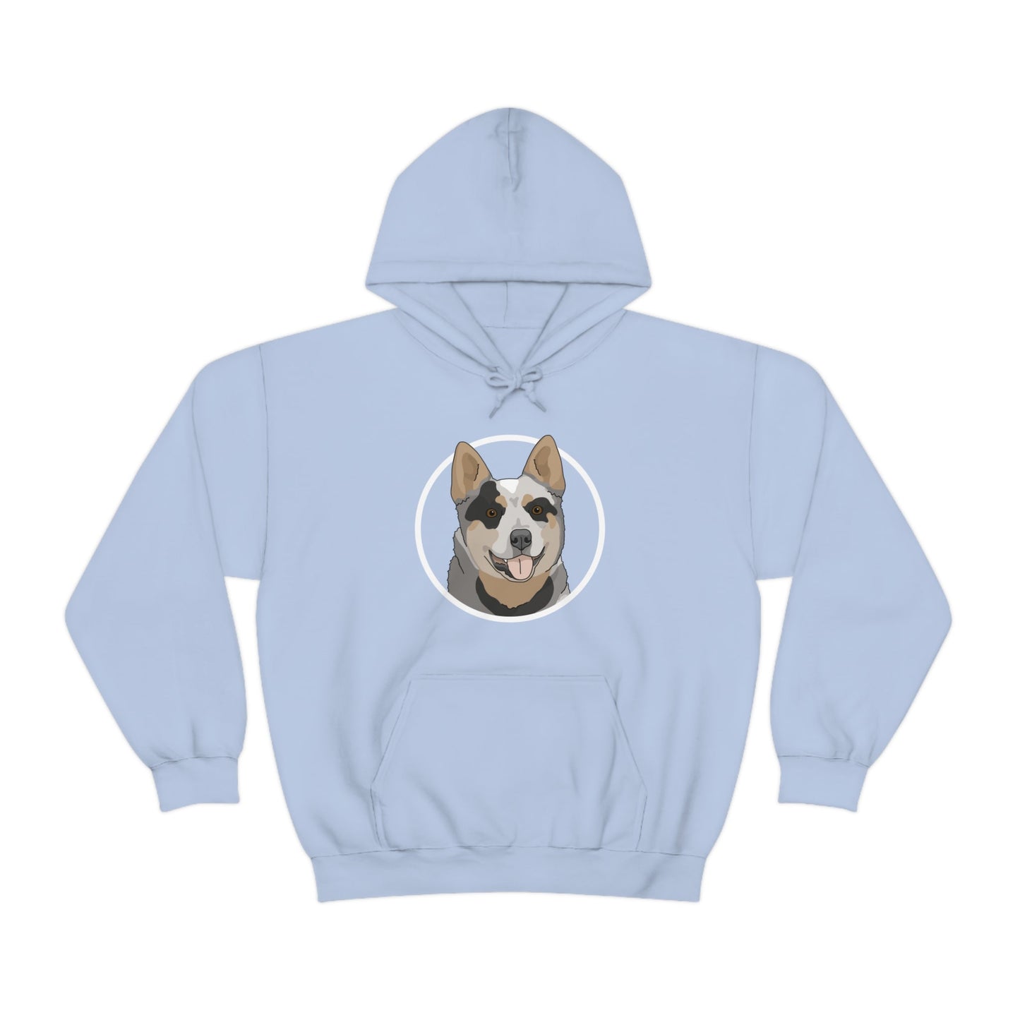 Australian Cattle Dog Circle | Hooded Sweatshirt - Detezi Designs-13154975102625303449