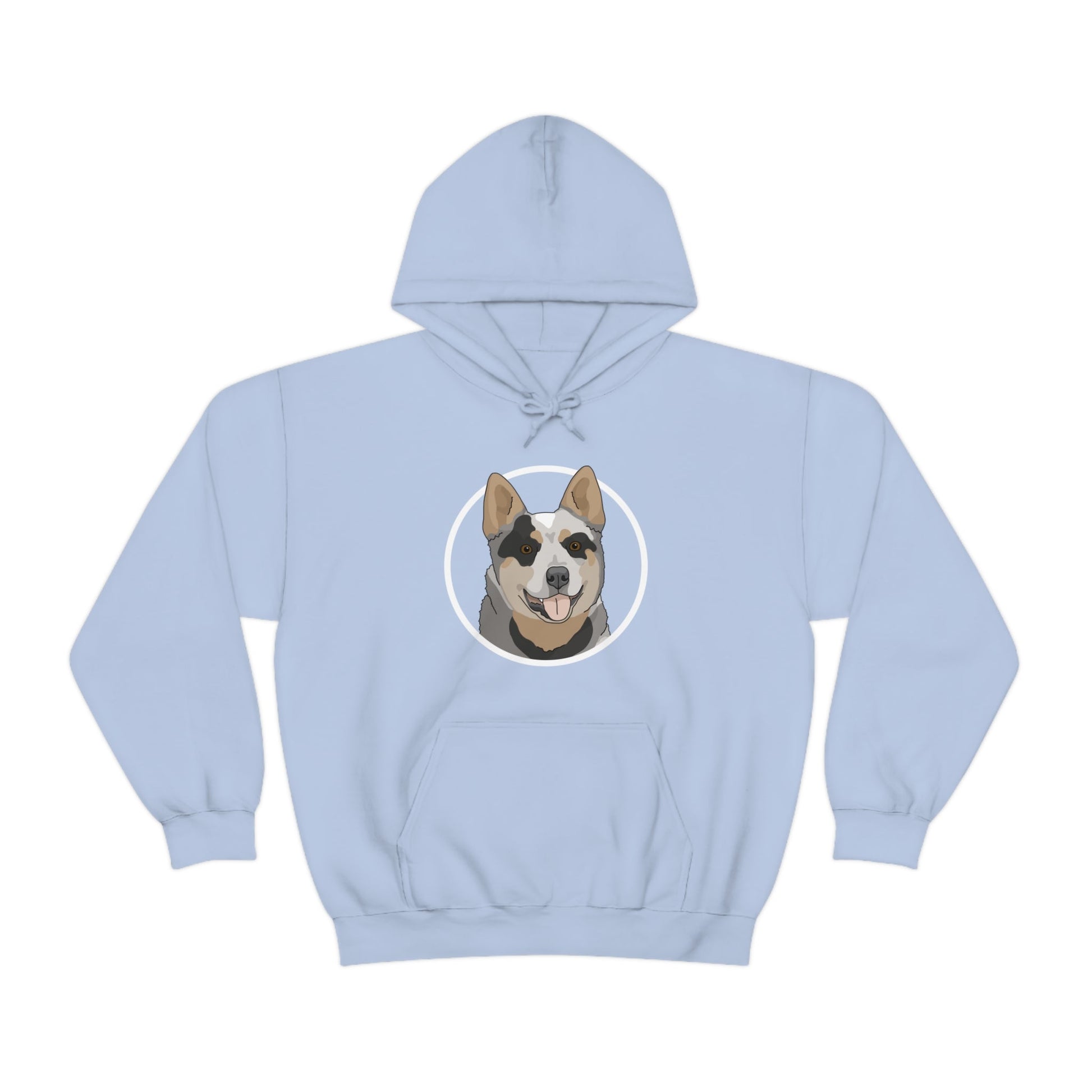 Australian Cattle Dog Circle | Hooded Sweatshirt - Detezi Designs-13154975102625303449