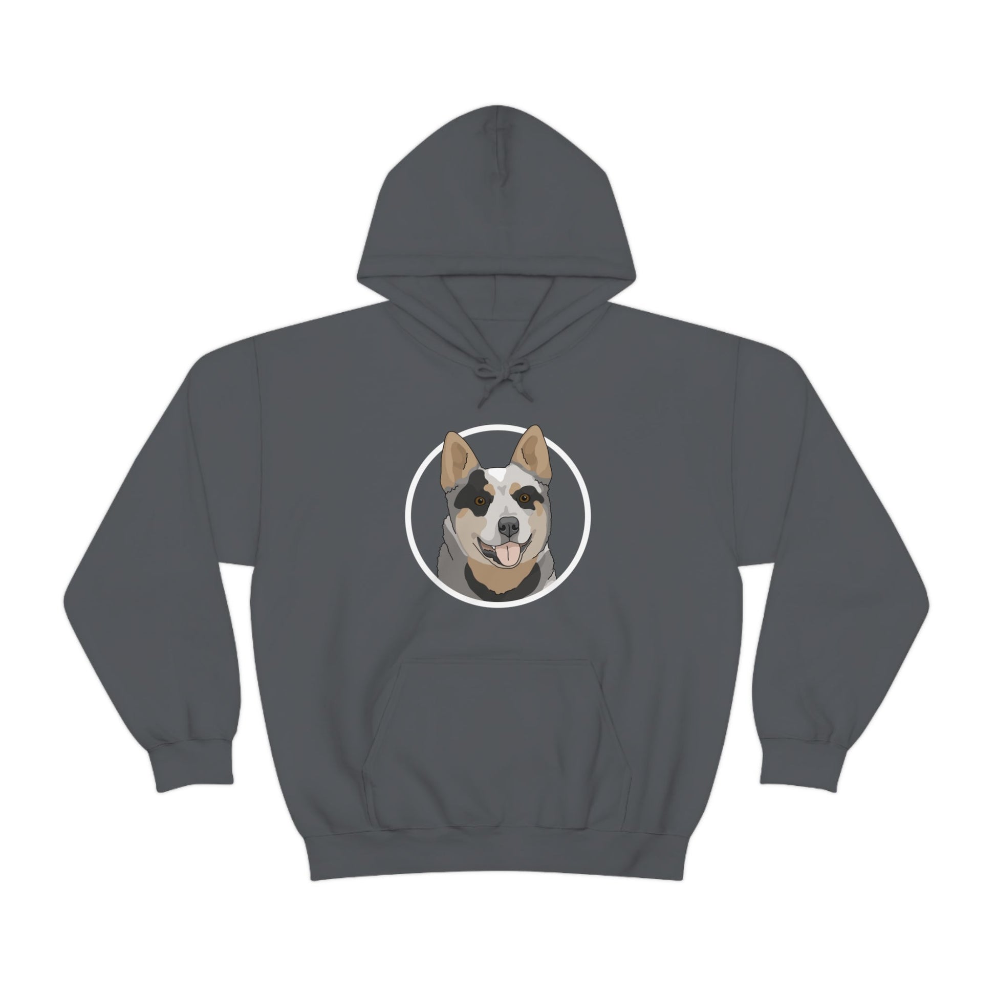 Australian Cattle Dog Circle | Hooded Sweatshirt - Detezi Designs-17111136470975331641