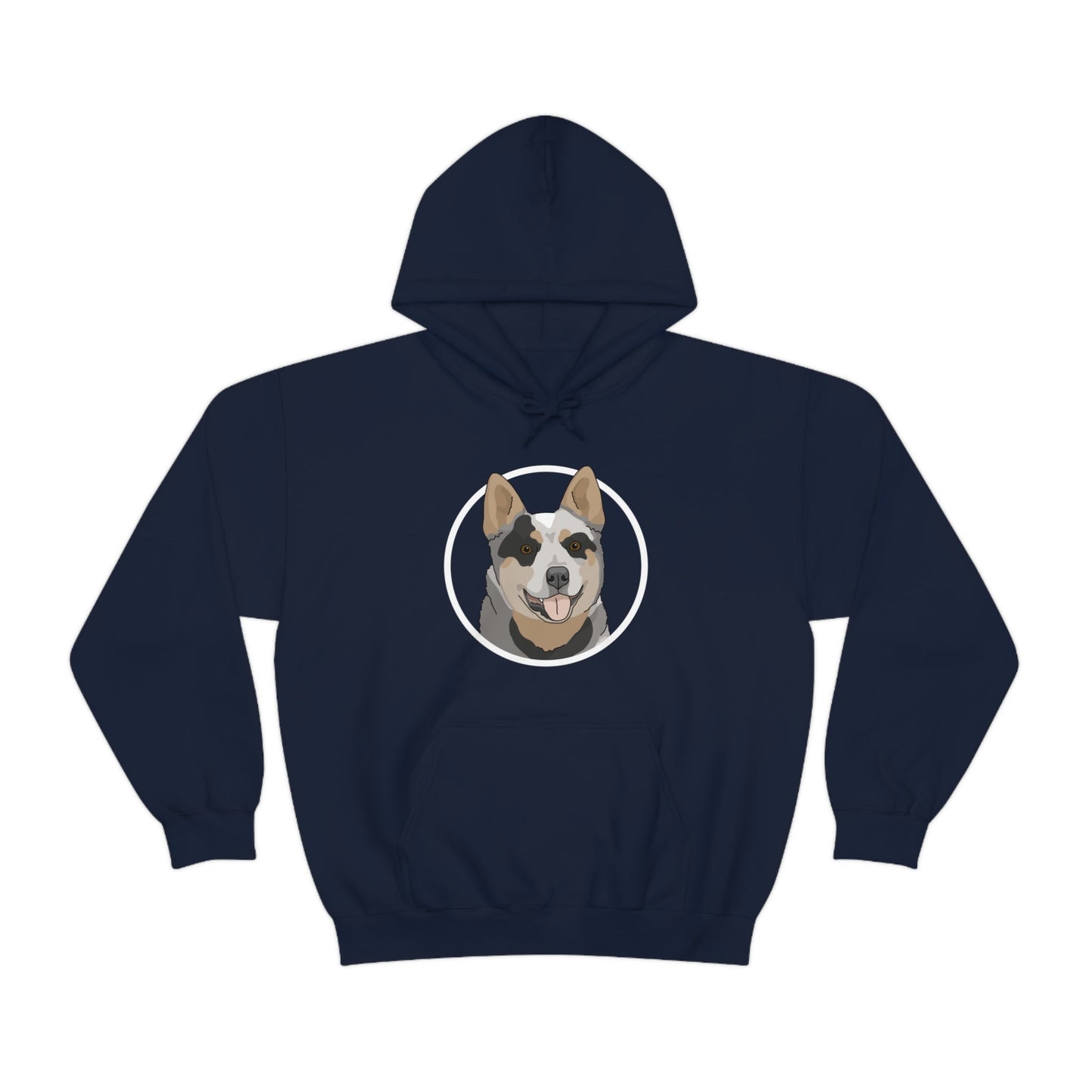 Australian Cattle Dog Circle | Hooded Sweatshirt - Detezi Designs-27911670569490300847