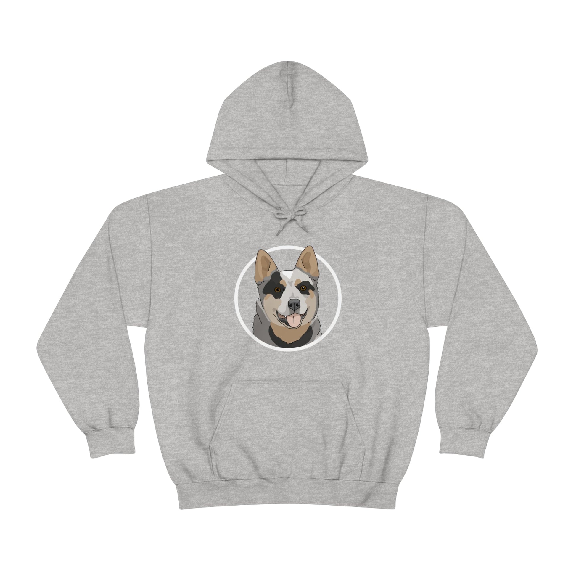 Australian Cattle Dog Circle | Hooded Sweatshirt - Detezi Designs-28536047820413710228