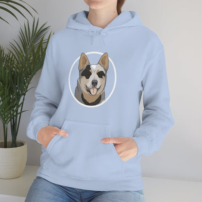 Australian Cattle Dog Circle | Hooded Sweatshirt - Detezi Designs-28536047820413710228