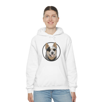 Australian Cattle Dog Circle | Hooded Sweatshirt - Detezi Designs-28536047820413710228