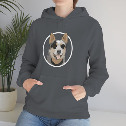 Australian Cattle Dog Circle | Hooded Sweatshirt - Detezi Designs-28536047820413710228