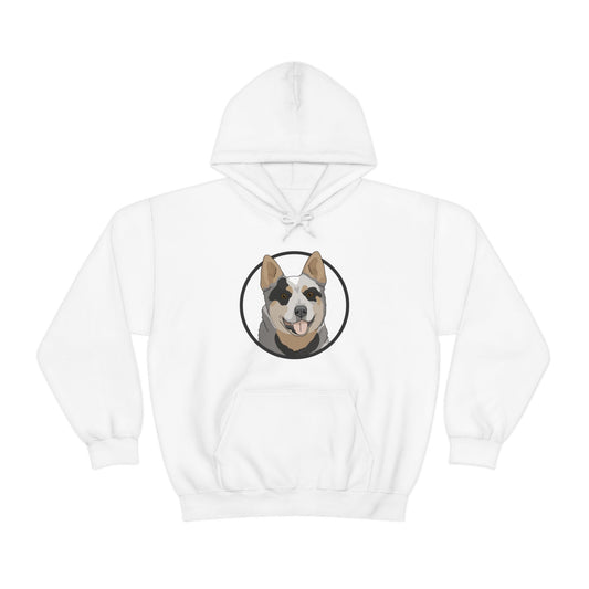 Australian Cattle Dog Circle | Hooded Sweatshirt - Detezi Designs-77858211100468255414