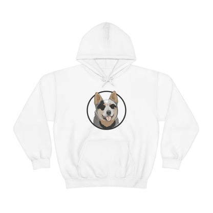 Australian Cattle Dog Circle | Hooded Sweatshirt - Detezi Designs-77858211100468255414