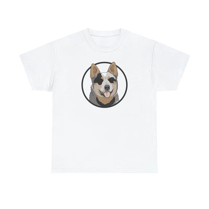 Australian Cattle Dog Circle | T-shirt - Detezi Designs-17029528633857082109