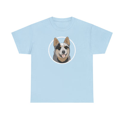 Australian Cattle Dog Circle | T-shirt - Detezi Designs-23088251463789607172