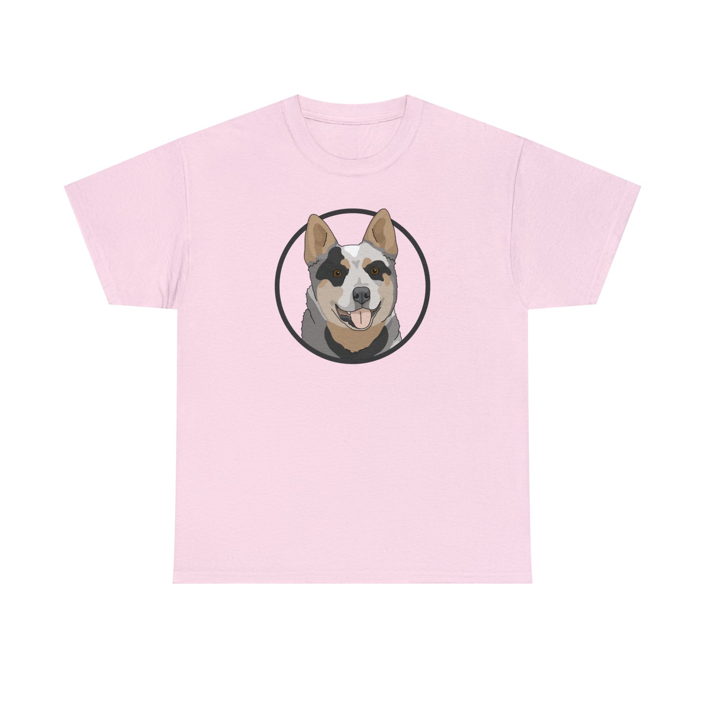 Australian Cattle Dog Circle | T-shirt - Detezi Designs-28247969078082694088