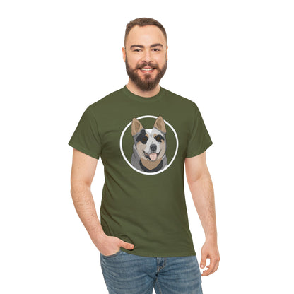 Australian Cattle Dog Circle | T-shirt - Detezi Designs-55445936308229318828