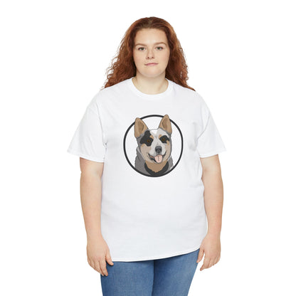 Australian Cattle Dog Circle | T-shirt - Detezi Designs-55445936308229318828