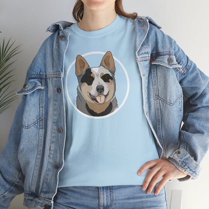 Australian Cattle Dog Circle | T-shirt - Detezi Designs-55445936308229318828