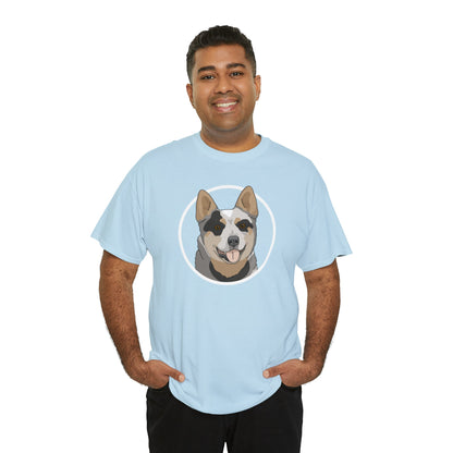 Australian Cattle Dog Circle | T-shirt - Detezi Designs-55445936308229318828