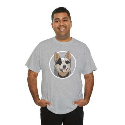 Australian Cattle Dog Circle | T-shirt - Detezi Designs-55445936308229318828