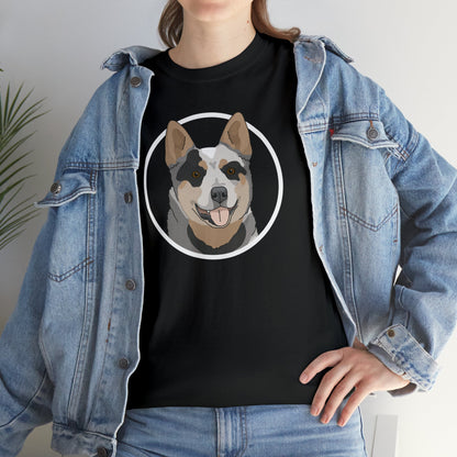 Australian Cattle Dog Circle | T-shirt - Detezi Designs-55445936308229318828