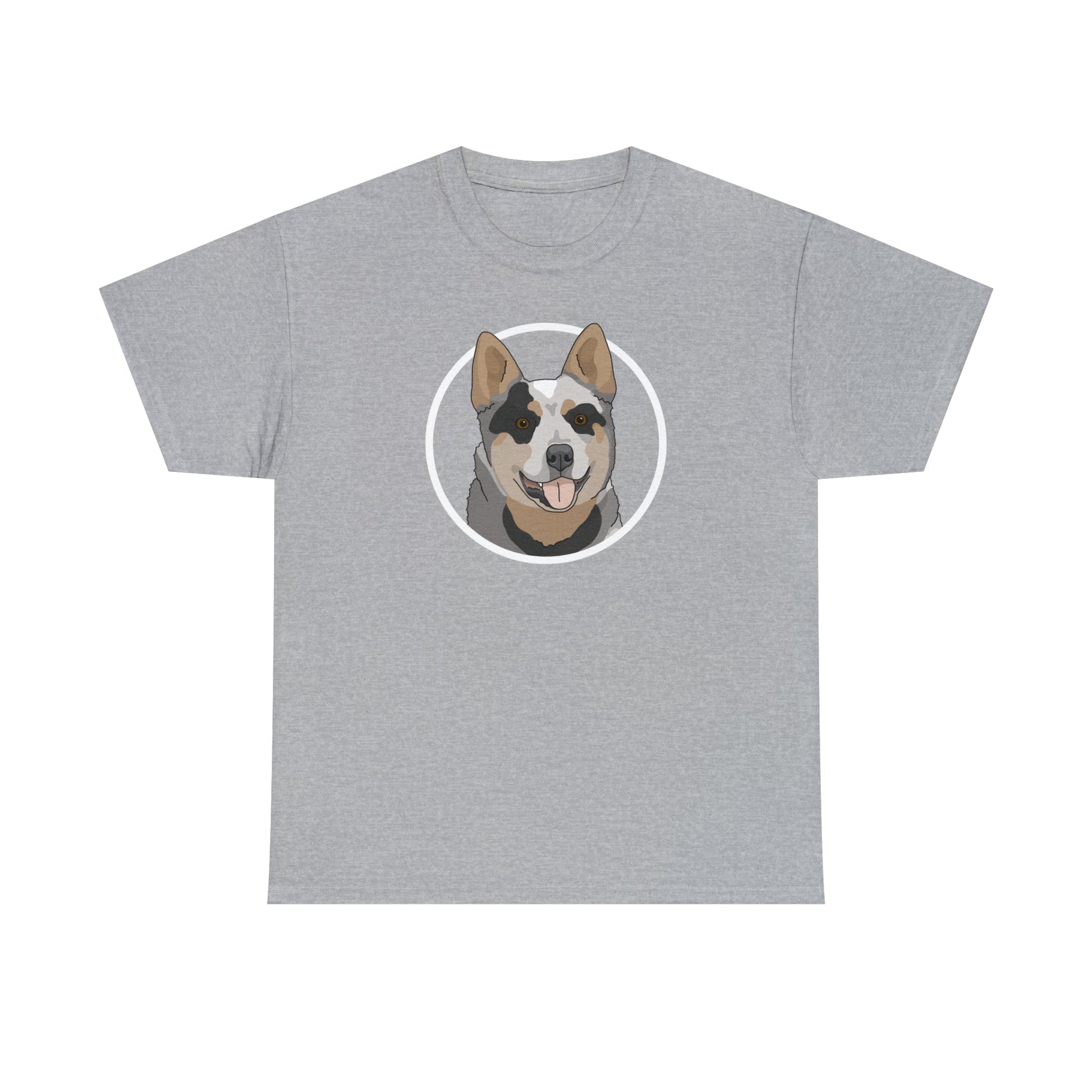 Australian Cattle Dog Circle | T-shirt - Detezi Designs-55445936308229318828