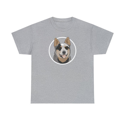 Australian Cattle Dog Circle | T-shirt - Detezi Designs-55445936308229318828